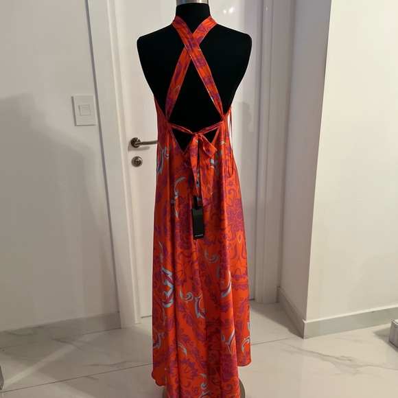 PINKO Motif-Print Halterneck Dress - Picture 7 of 13